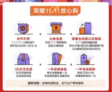 荣耀押宝京东11.11，服务升级再创行业先河